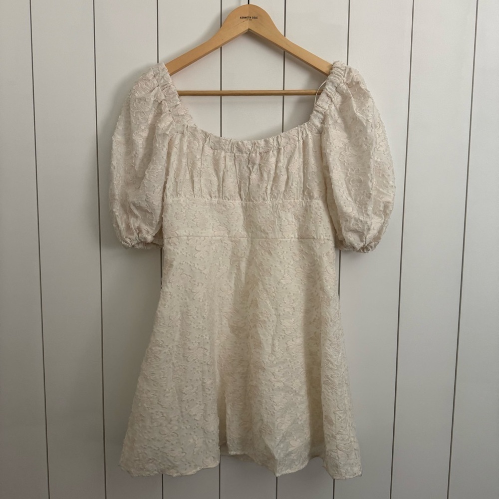 Zara Puff Sleeve Mini Dress - Picture 2 of 4